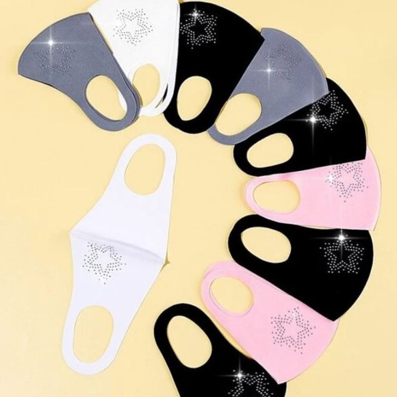 New Rhinestone Face Mask, Ships in 1-2 Business Days - Picture 1 of 1
